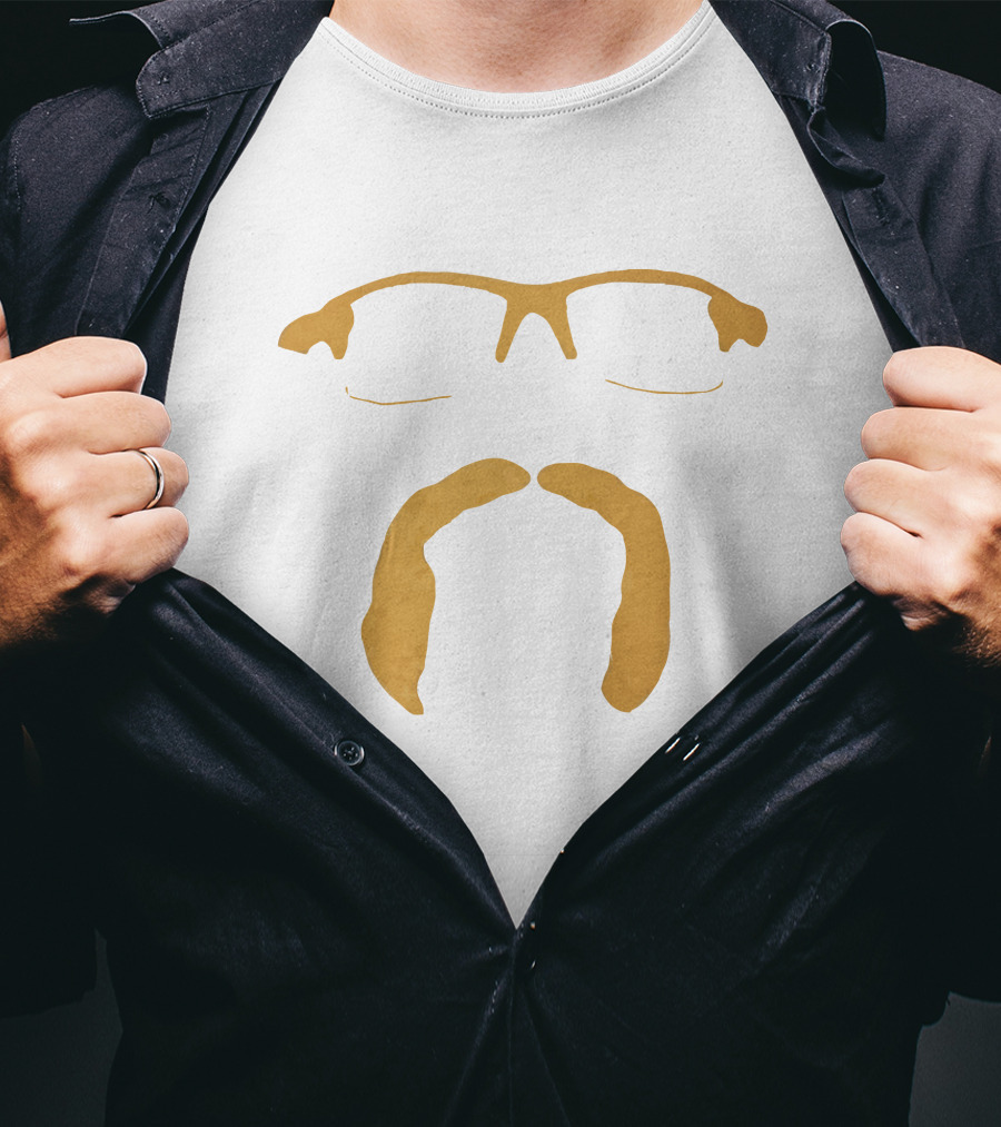 Dobnak Glasses And Mustache Minimalist T-Shirt