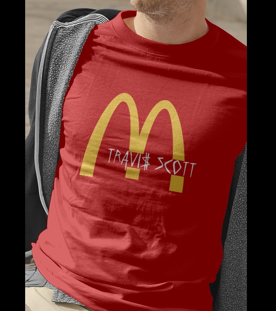 Travis Scott McDonald's Collaboration Golden Arches T-Shirt