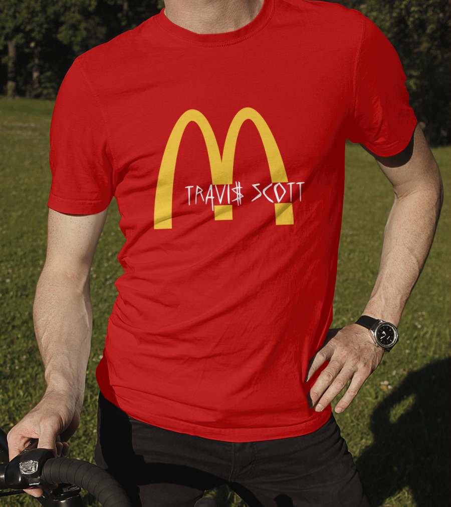 Travis Scott McDonald's Collaboration Golden Arches T-Shirt