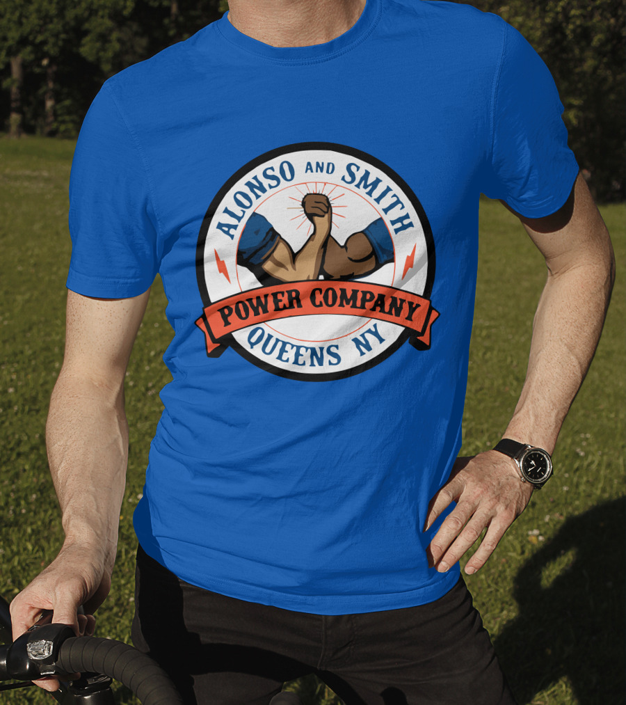 Alonso And Smith Power Company Queens NY Arm Wrestling T-Shirt