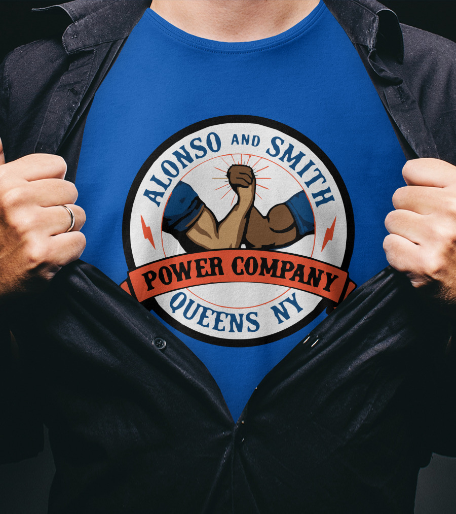 Alonso And Smith Power Company Queens NY Arm Wrestling T-Shirt