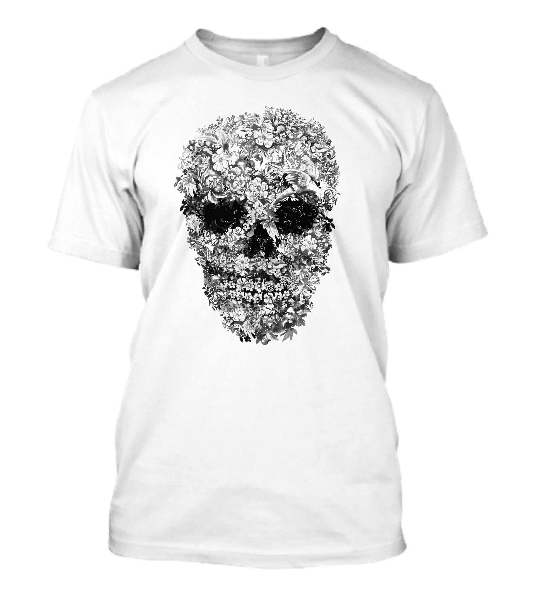 Alexander McQueen Floral Skull T-Shirt