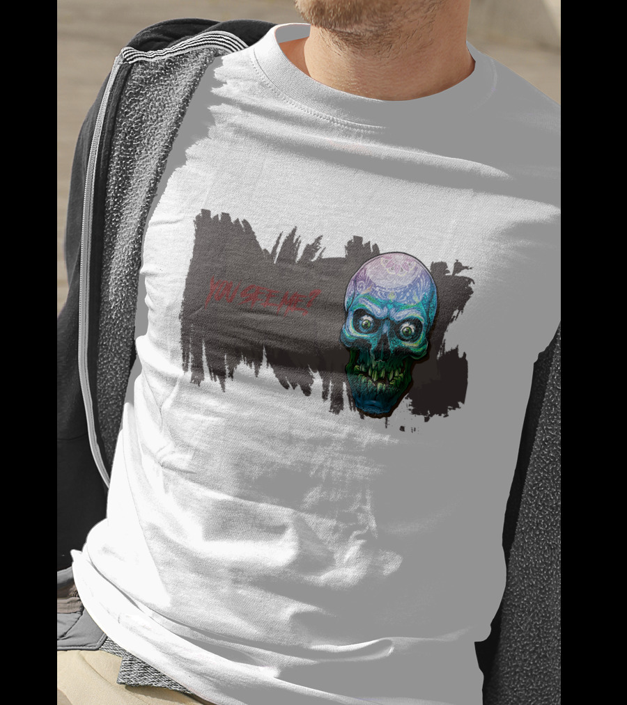 You See Me? Scary Skull Horror T-Shirt