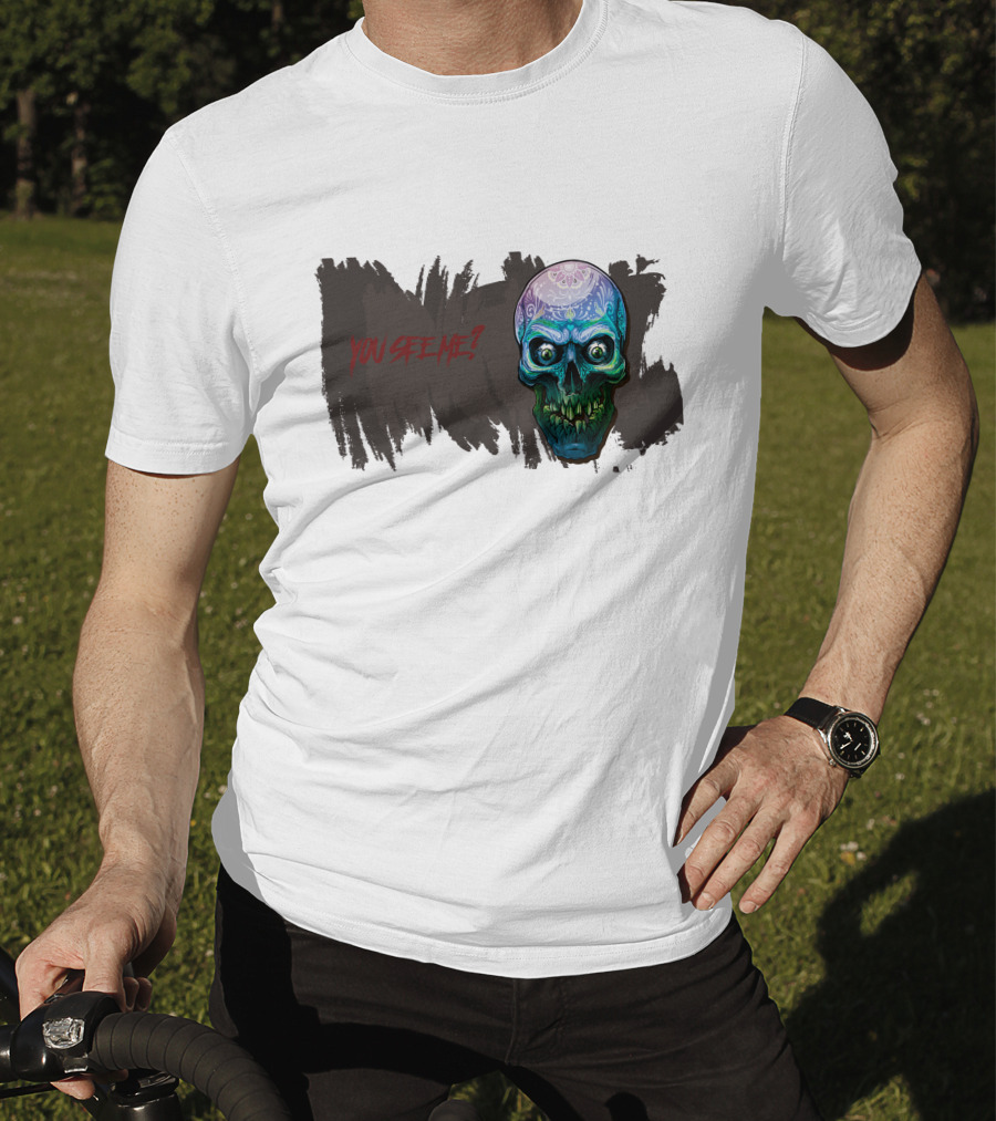You See Me? Scary Skull Horror T-Shirt