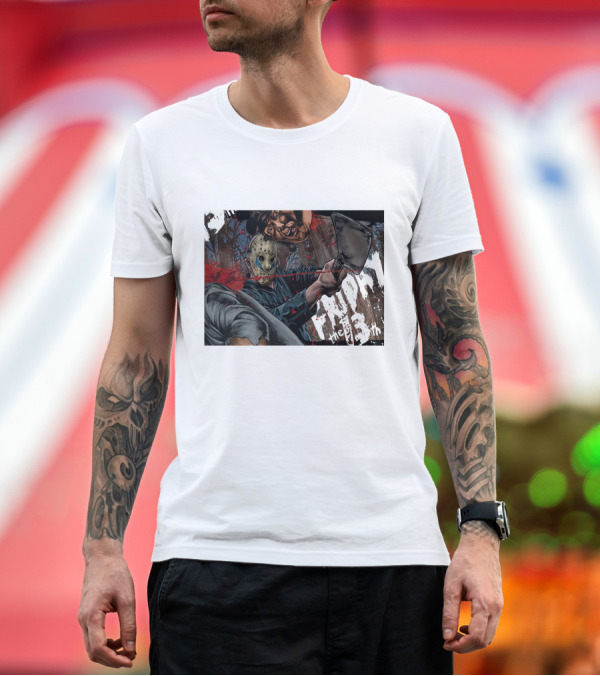 Premium T-Shirt: Friday the 13th Jason Voorhees Slasher Horror T-Shirt Friday the 13th Jason Voorhees Slasher Horror T-Shirt