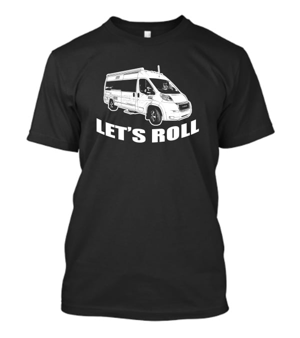 Let's Roll Panoramic Rv T-Shirt