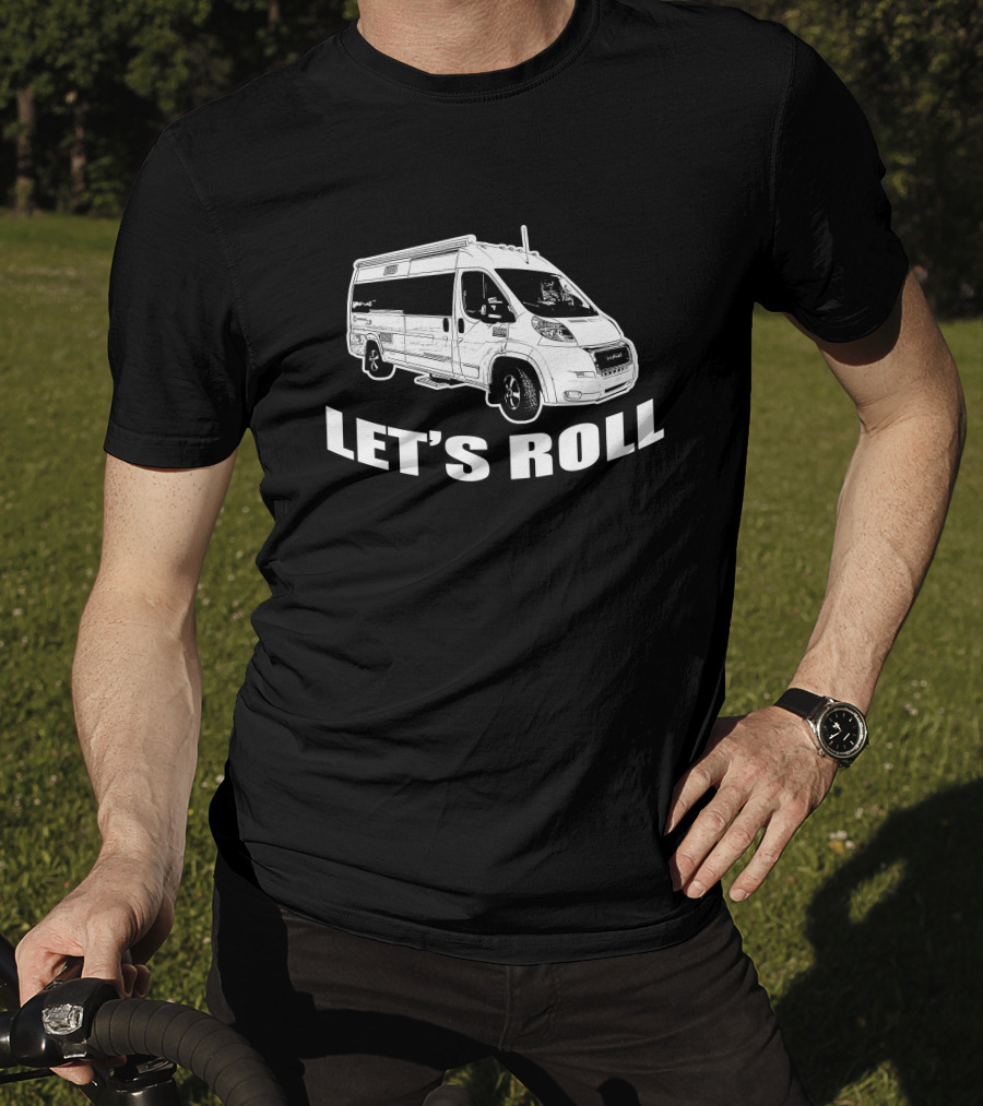 Let's Roll Panoramic Rv T-Shirt