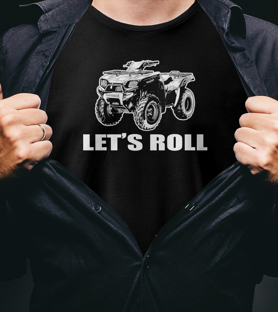 Kawasaki Brute Force 650 Let's Roll Quad ATV T-Shirt