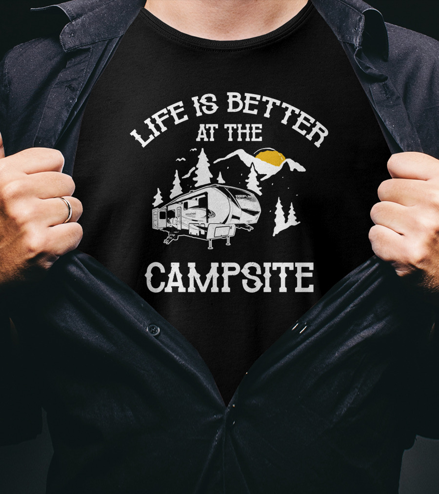 Life Is Better At The Campsite Grand Design Reflection 340RDS Adventure T-Shirt