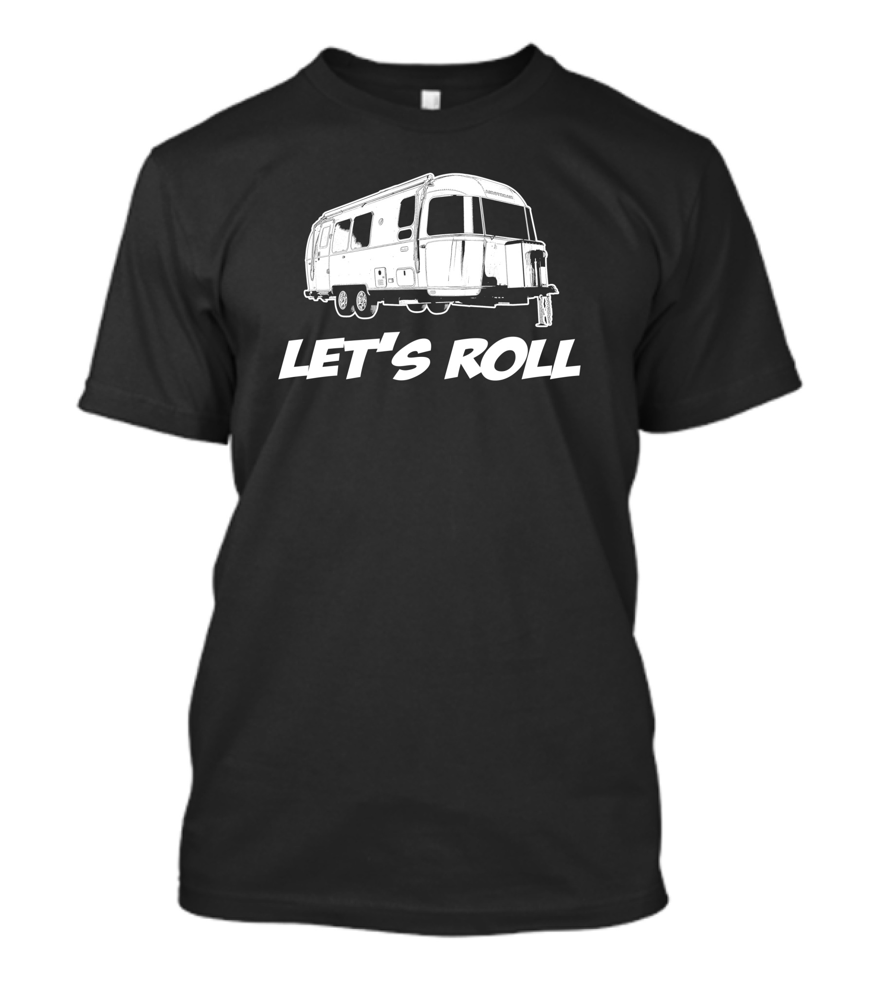 Airstream Flying Cloud 23FB Let's Roll Camper Adventure T-Shirt