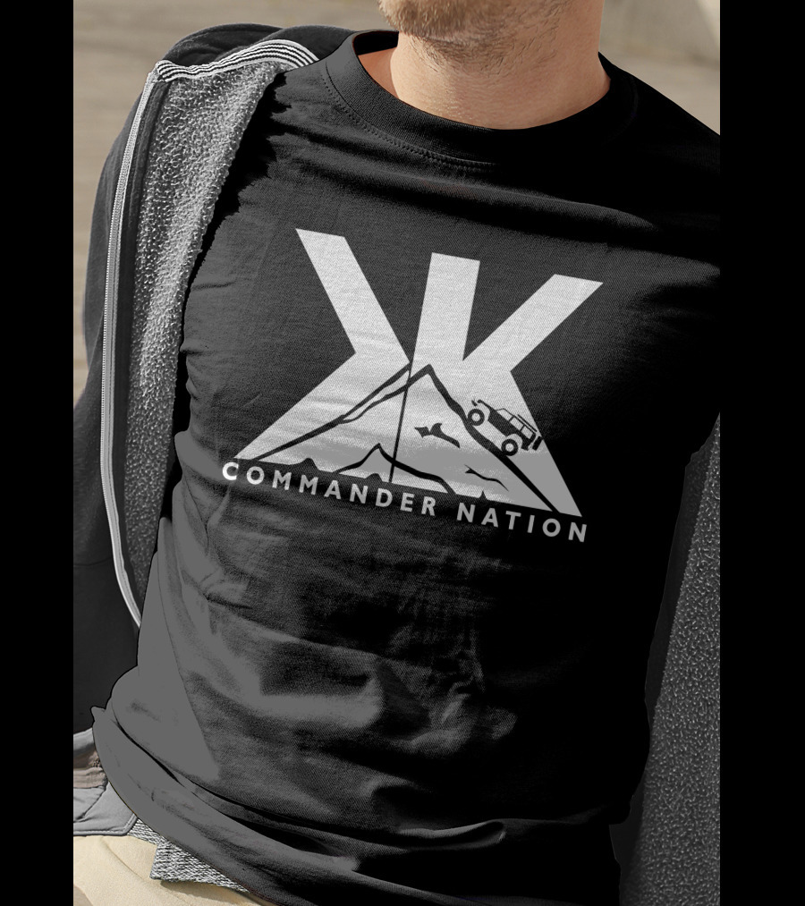COMMANDER NATION Jeep Adventure Mountain T-Shirt