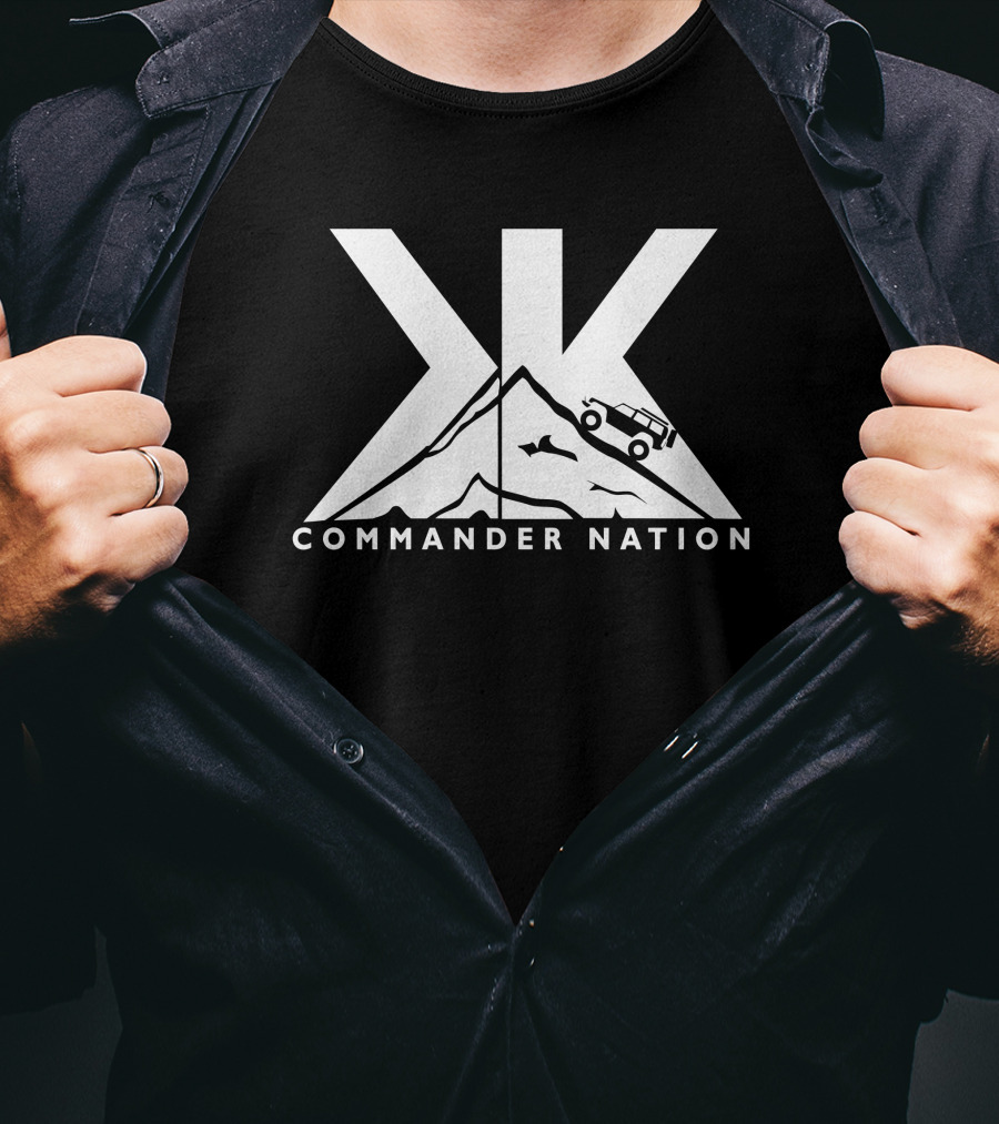 COMMANDER NATION Jeep Adventure Mountain T-Shirt