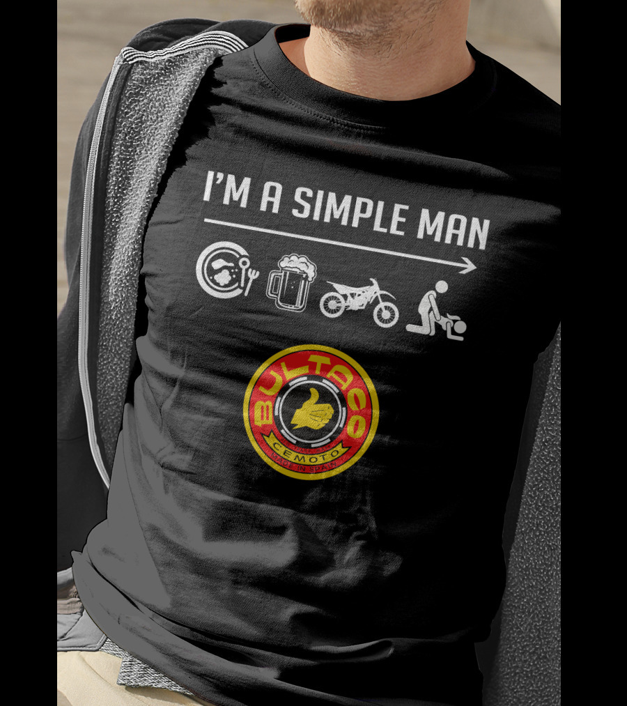 I'm A Simple Man Bultaco Cemoto Made IN Spain T-Shirt