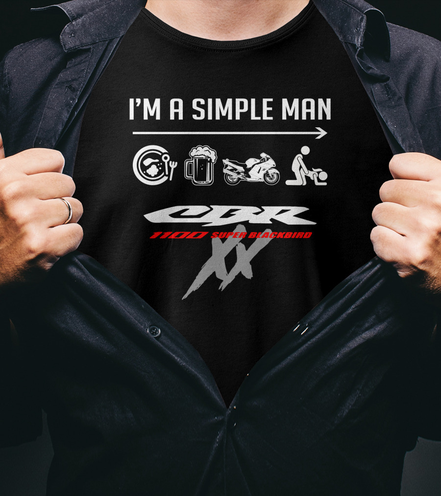 I'm A Simple Man CBR 1100 Super Blackbird T-Shirt