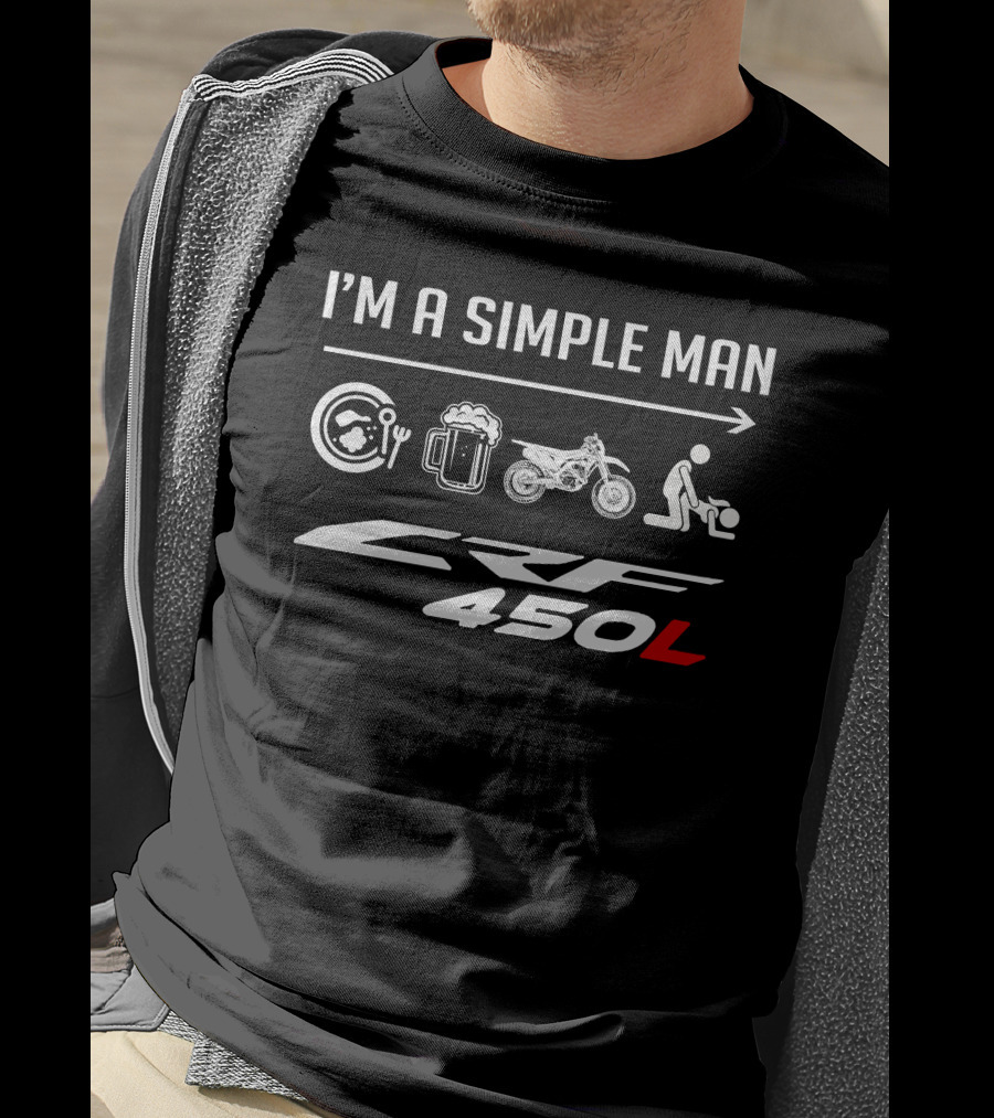 I'm A Simple Man CRF 450L Icons T-Shirt