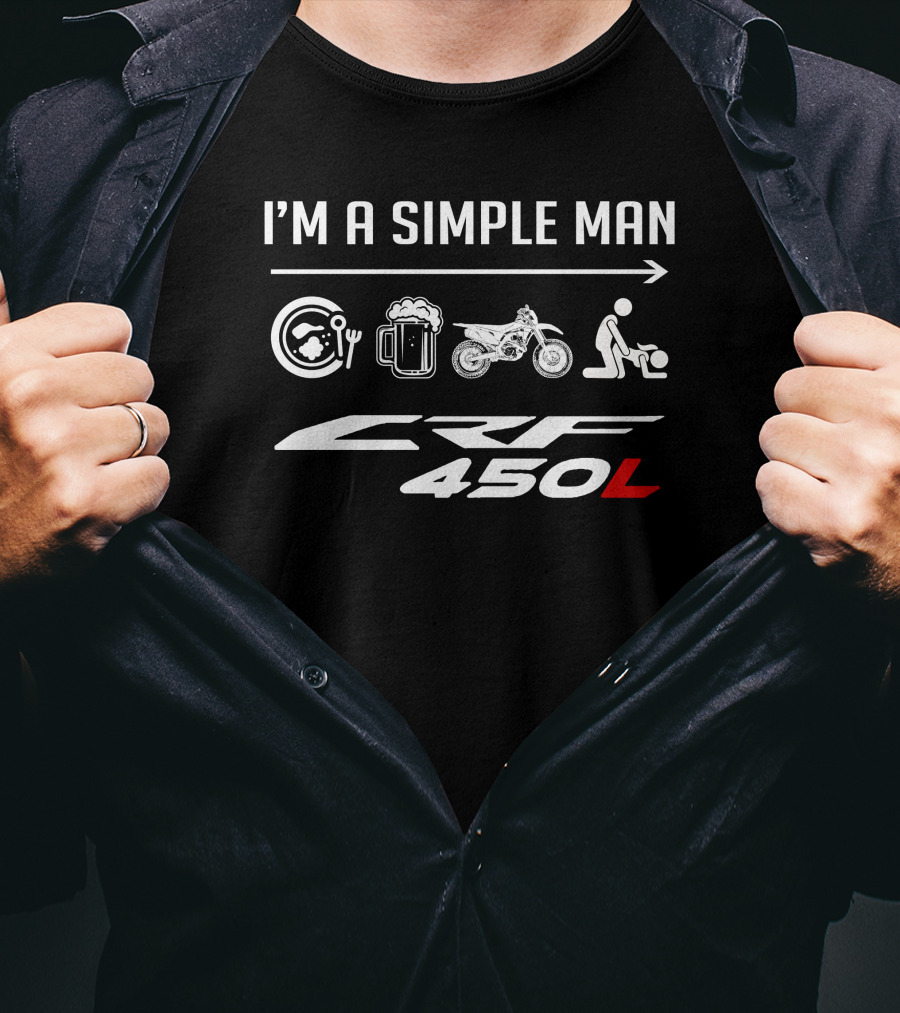 I'm A Simple Man CRF 450L Icons T-Shirt