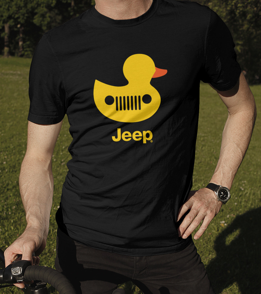 Duck Duck Jeep Rubber Duck Jeep Grill T-Shirt