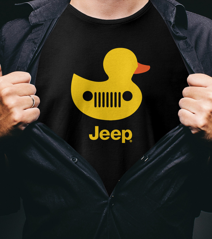 Duck Duck Jeep Rubber Duck Jeep Grill T-Shirt