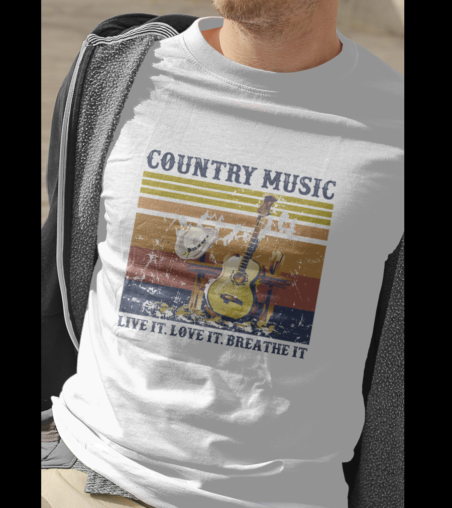 Country Music Live It Love It Breathe It T-Shirt