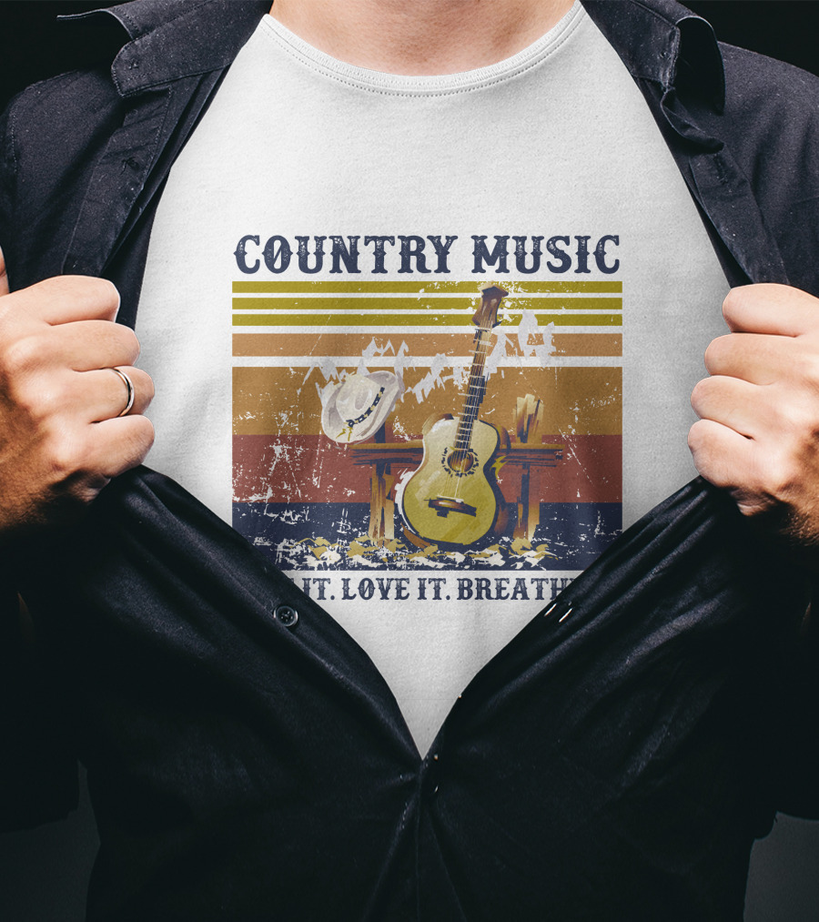 Country Music Live It Love It Breathe It T-Shirt