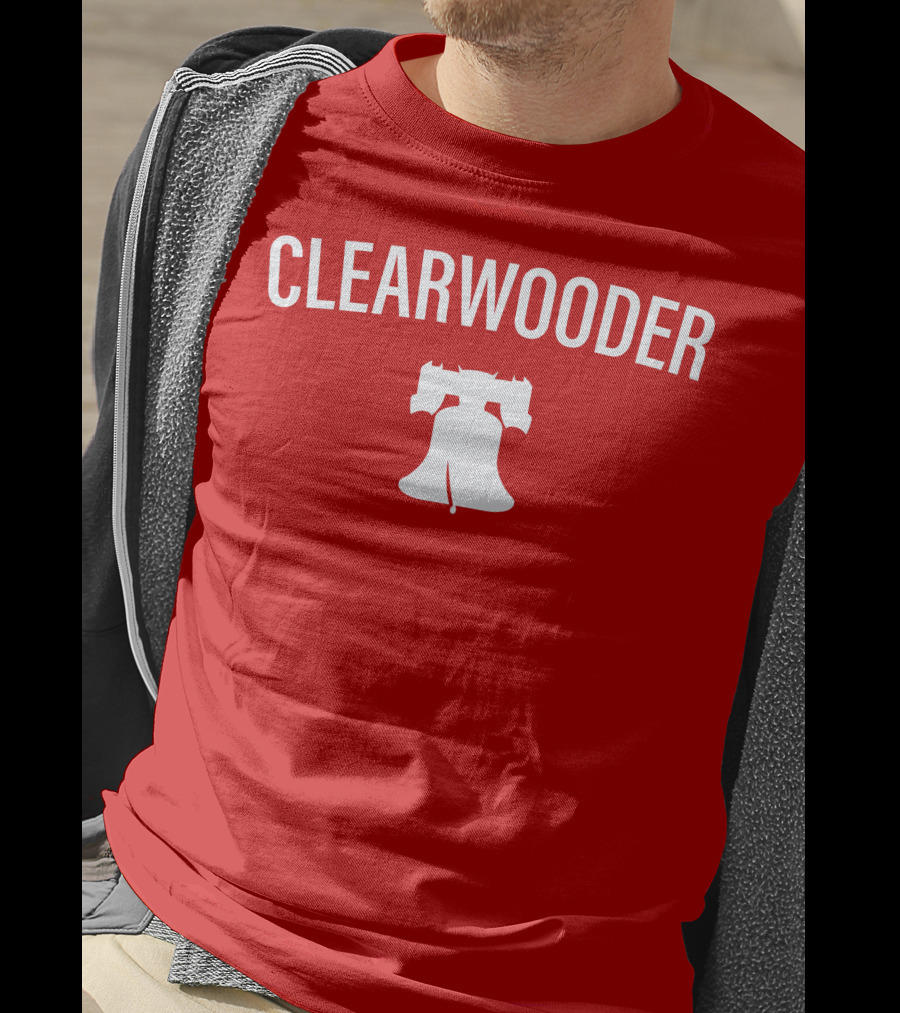 Phillies Clearwooder Liberty Bell Icon Red T-Shirt