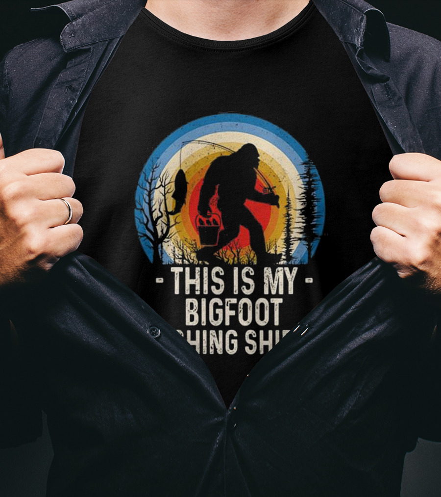This Is My Bigfoot Fishing T-Shirt