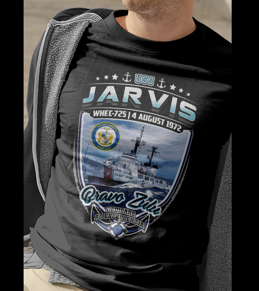 Uss Jarvis Whec-725 4 August 1972 Bravo Zulu Dedicare Ad Excellentiam T-Shirt