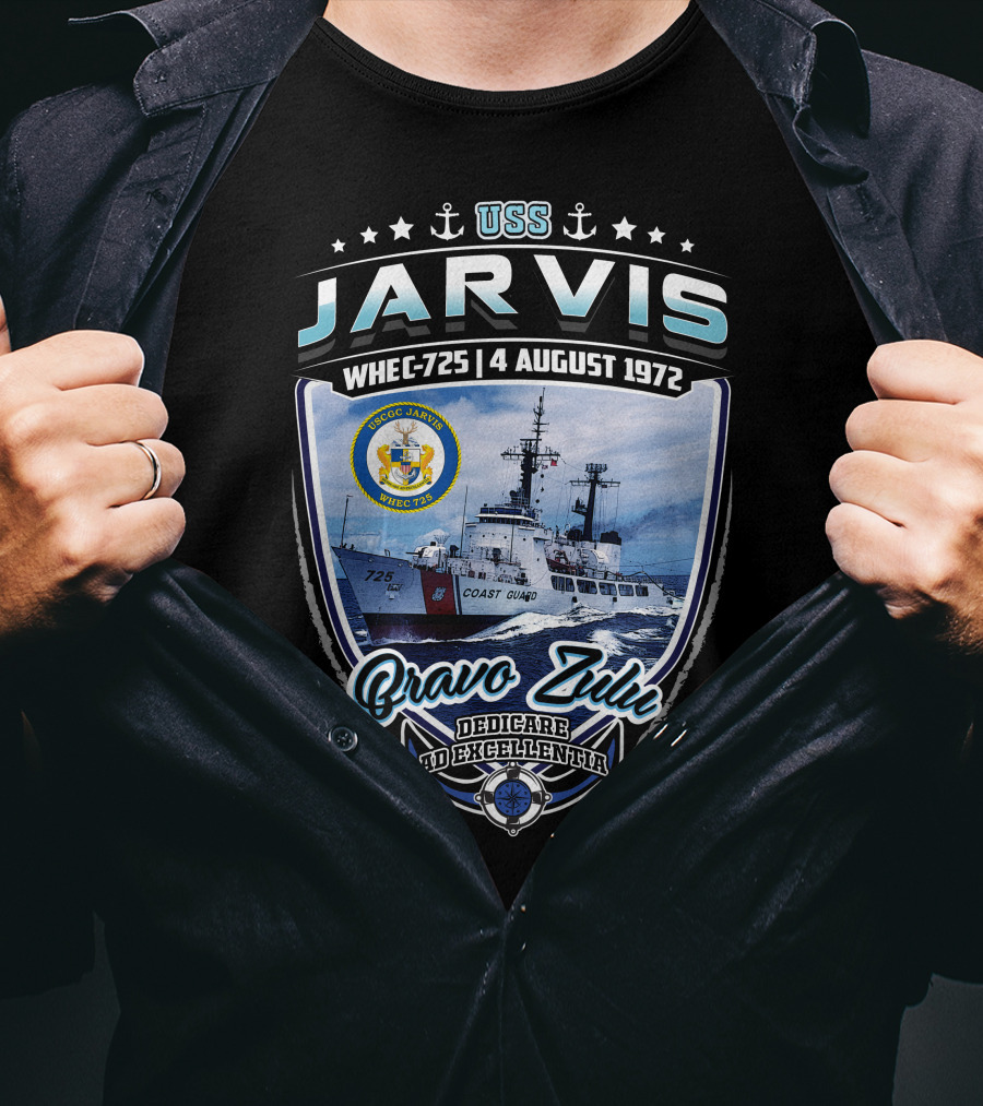 Uss Jarvis Whec-725 4 August 1972 Bravo Zulu Dedicare Ad Excellentiam T-Shirt
