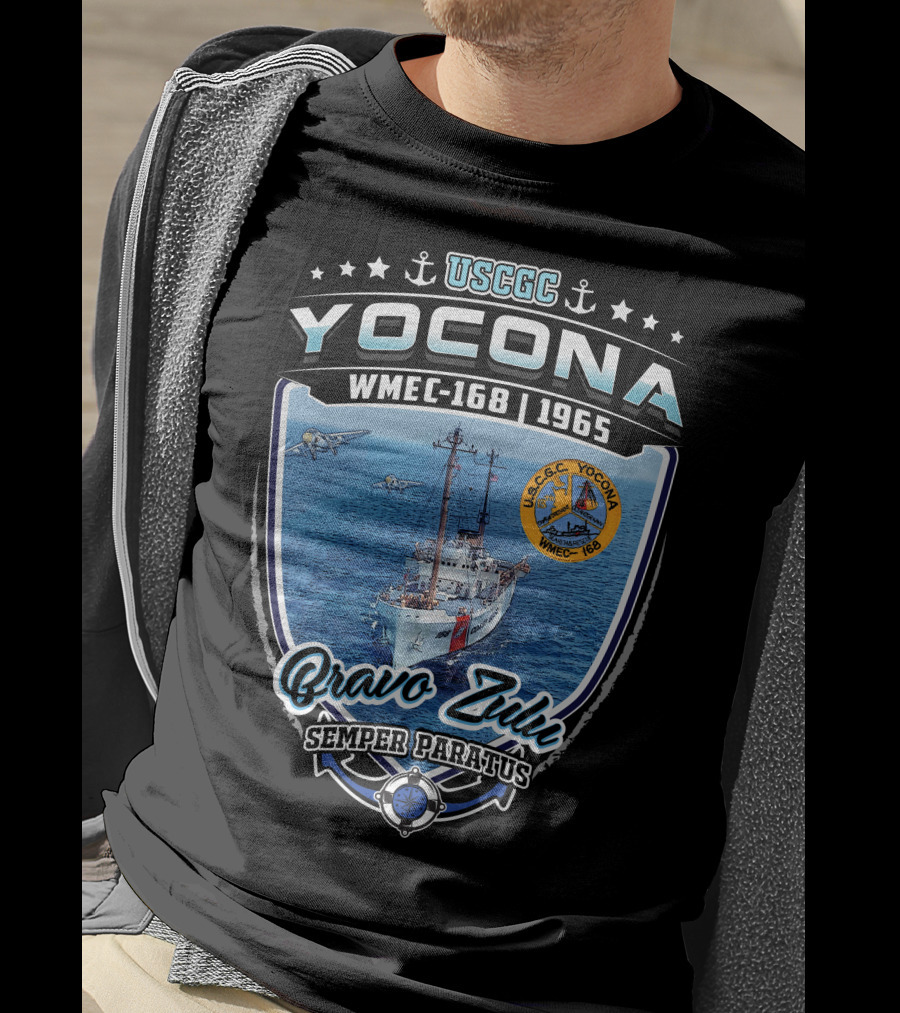 Uscgc Yocona Wmec-168 1965 Bravo Zulu Semper Paratus T-Shirt
