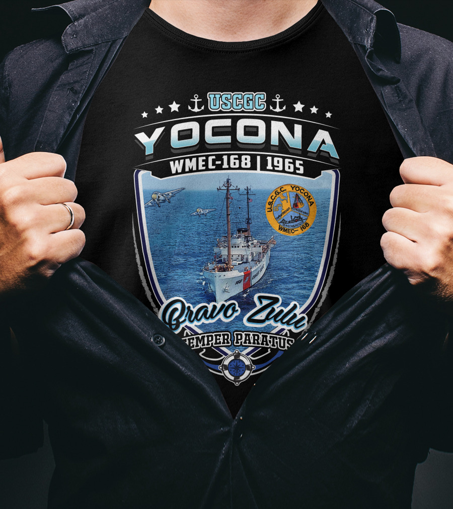 Uscgc Yocona Wmec-168 1965 Bravo Zulu Semper Paratus T-Shirt