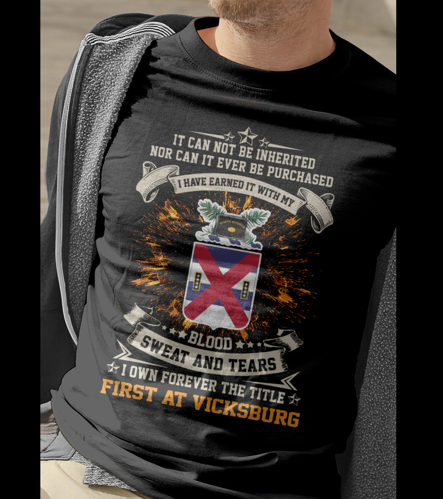 13th Infantry Regiment Blood Sweat And Tears First At Vicksburg T-Shirt