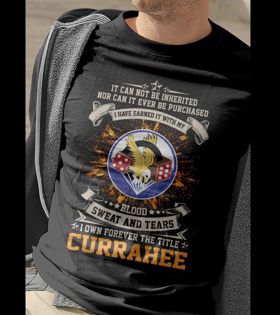 506th Parachute Infantry Regiment Currahee Blood Sweat And Tears Forever T-Shirt