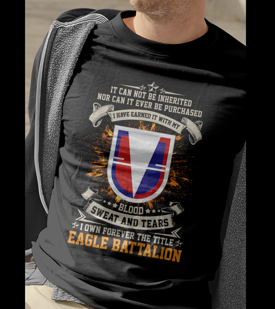 Eagle Battalion Blood Sweat And Tears Crest T-Shirt
