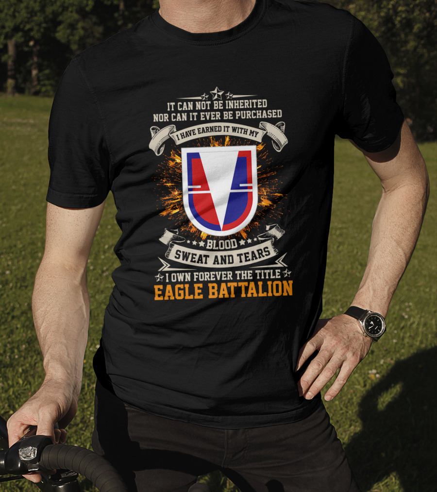 Eagle Battalion Blood Sweat And Tears Crest T-Shirt