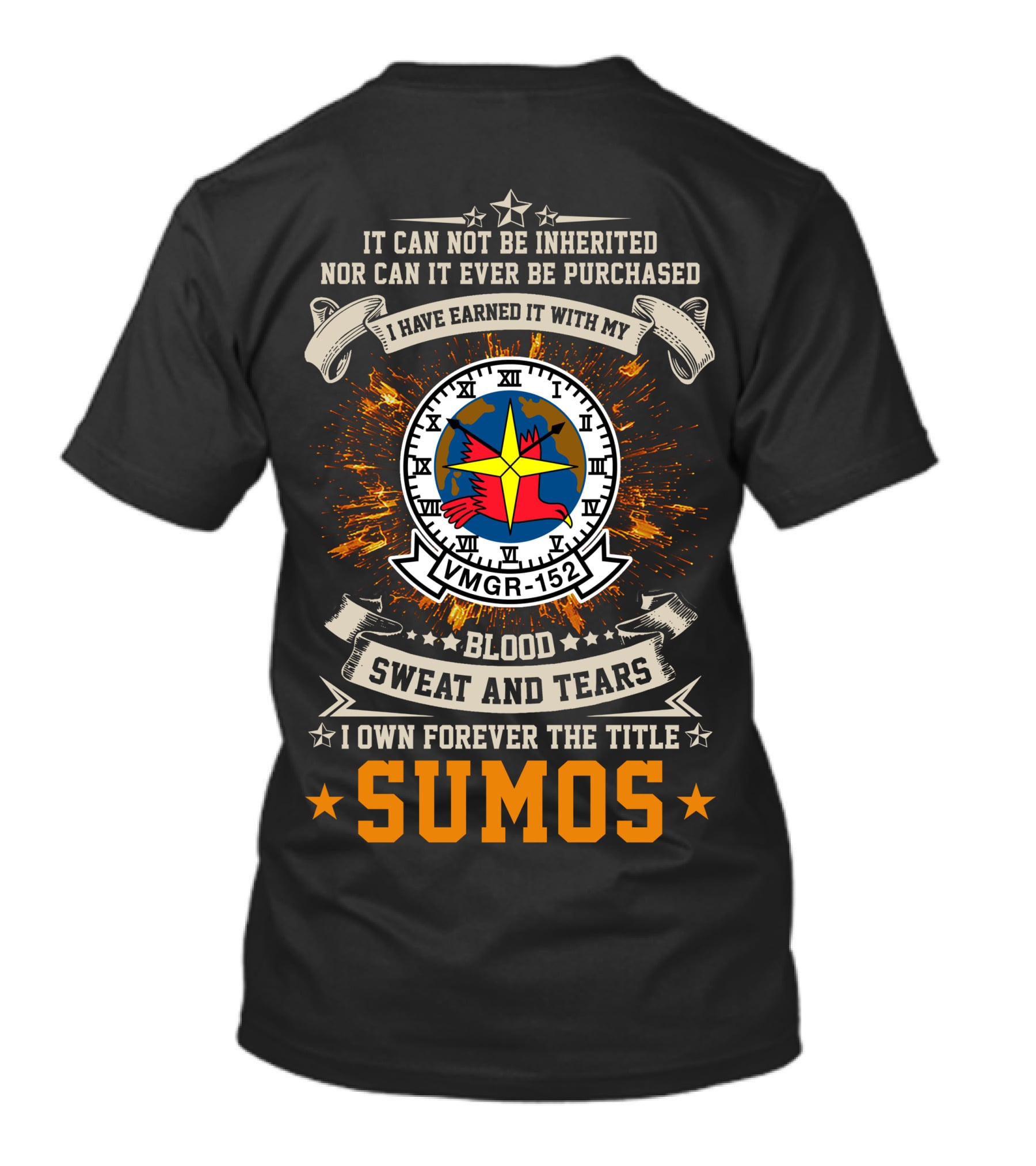 Vmgr-152 Blood Sweat And Tears I Own Forever The Title Sumos T-Shirt