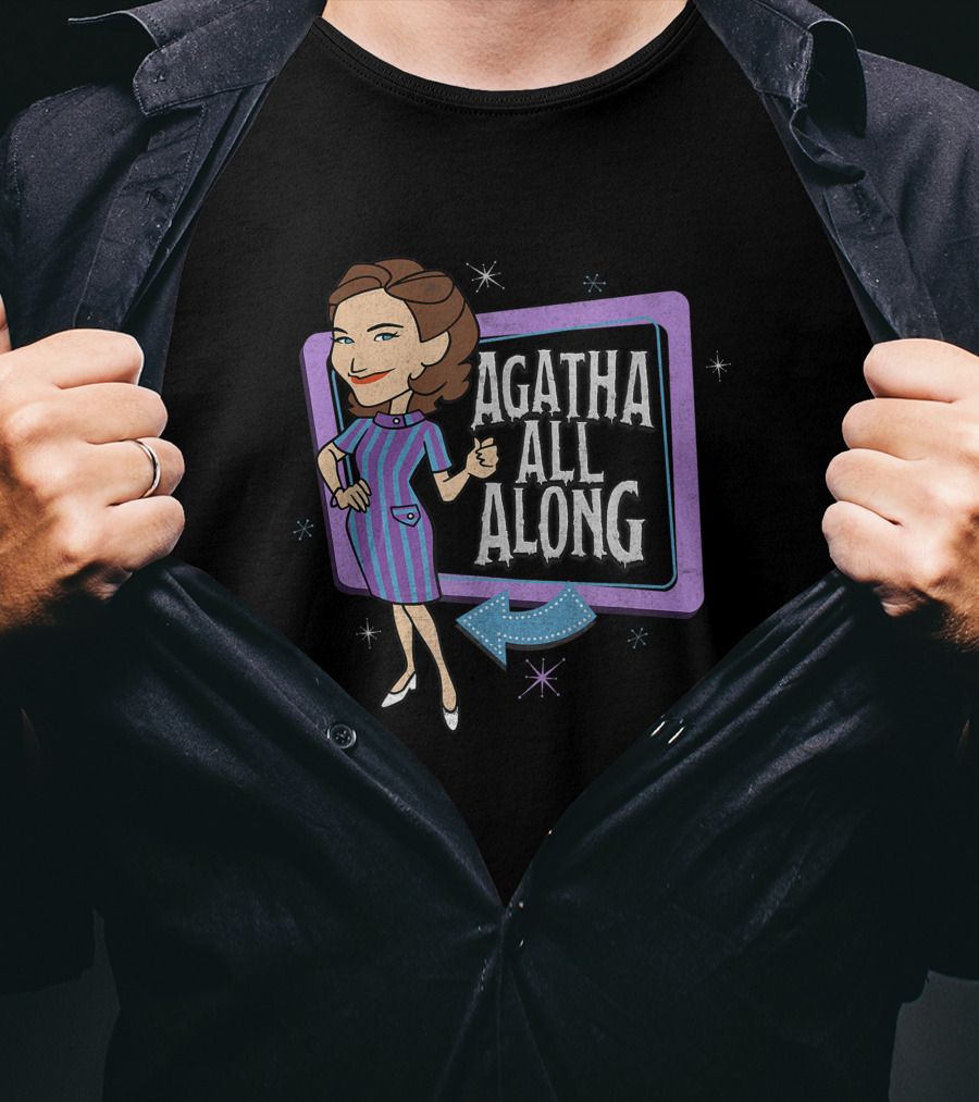 Agatha All Along WandaVision Marvel Retro Cartoon T-Shirt