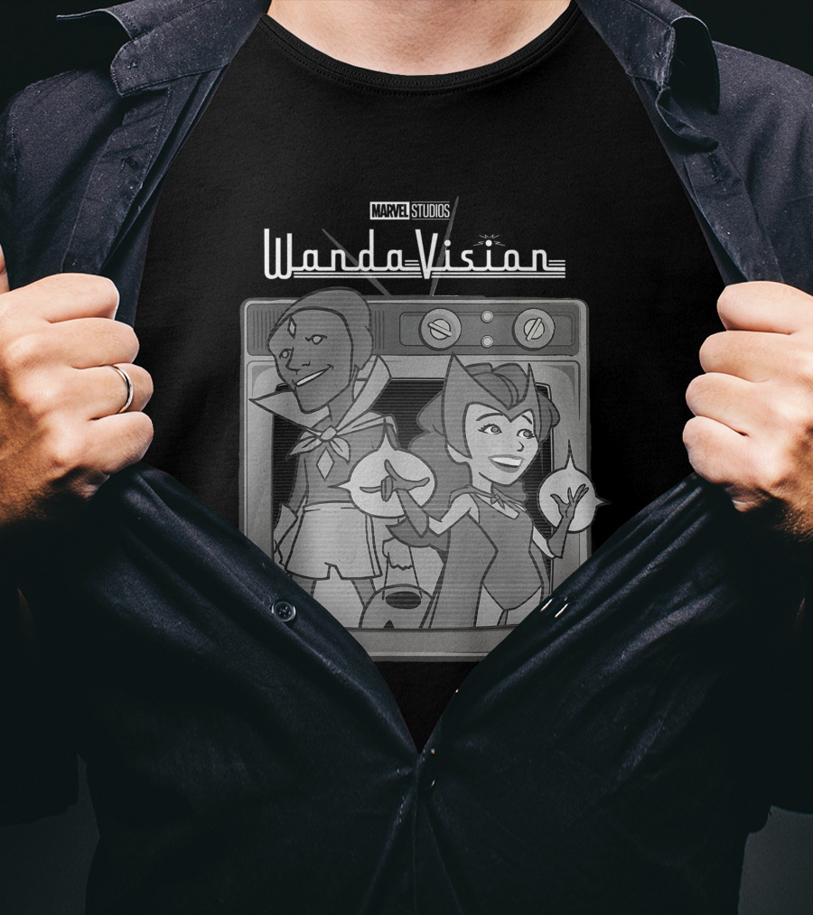 Marvel Studios WandaVision Cartoon TV T-Shirt