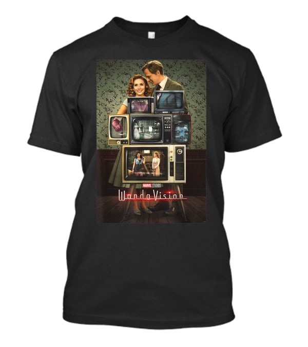 Marvel Studios WandaVision WandaVision Through The Years Retro TV Collage T-Shirt