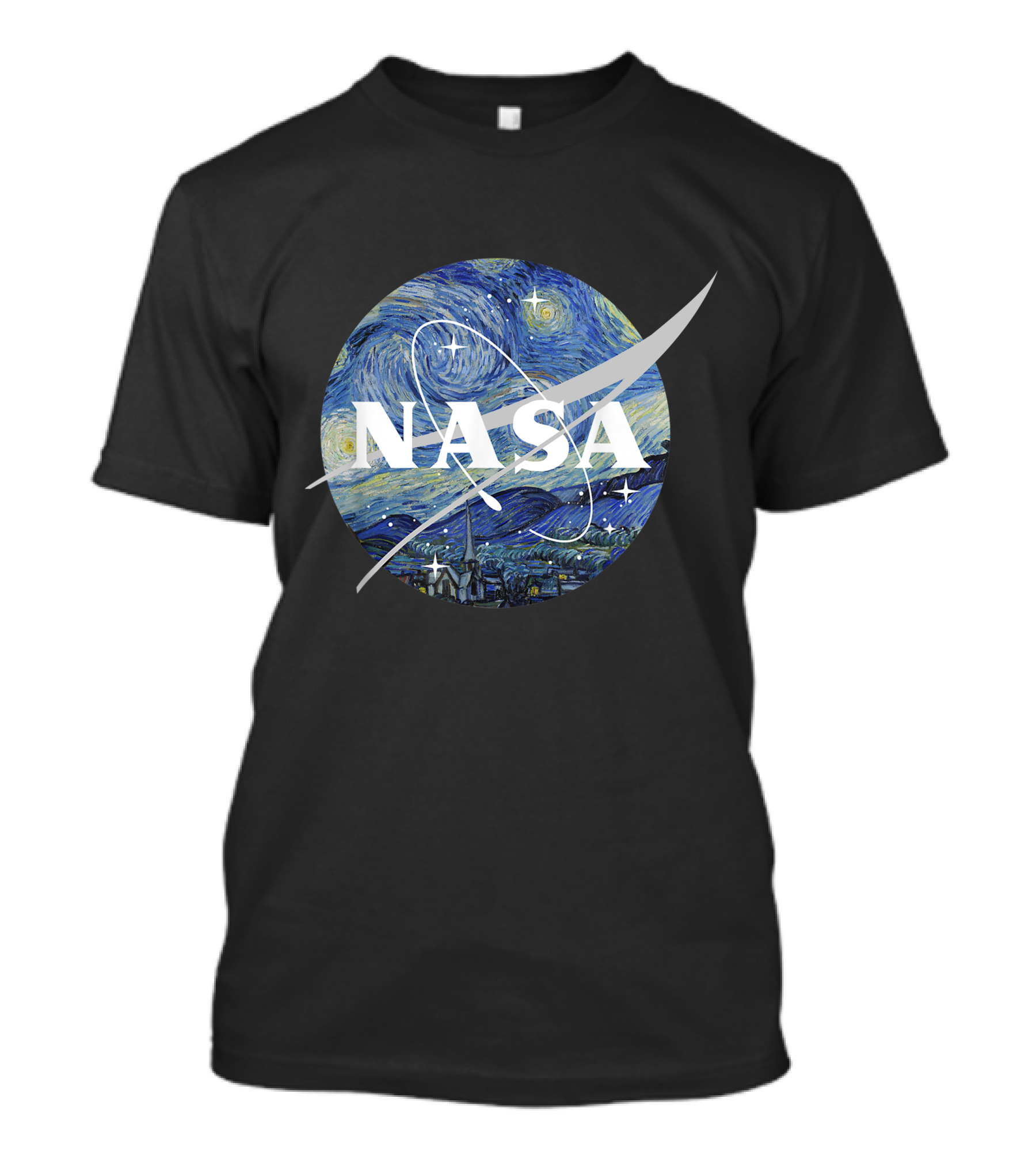 NASA Starry Night Classic Lunar Chevron T-Shirt