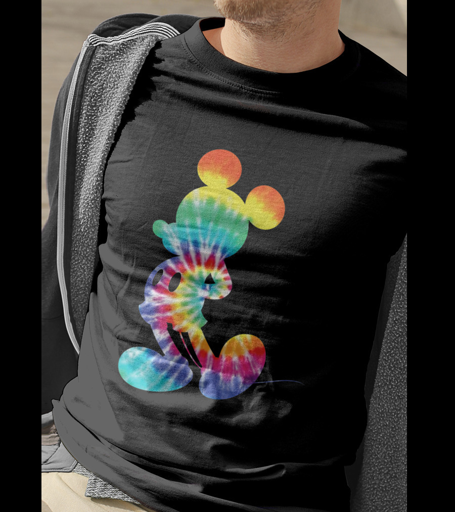 Mickey Mouse Rainbow Tie Dye Disney Iconic T-Shirt