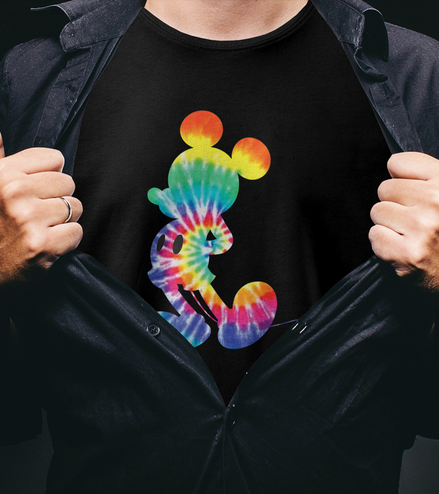 Mickey Mouse Rainbow Tie Dye Disney Iconic T-Shirt
