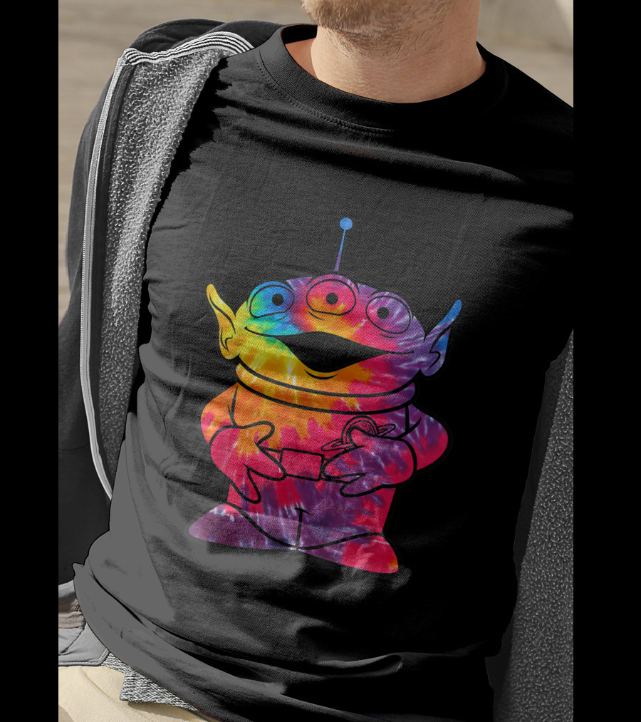 Disney Pixar Toy Story Alien Rainbow Tie Dye T-Shirt