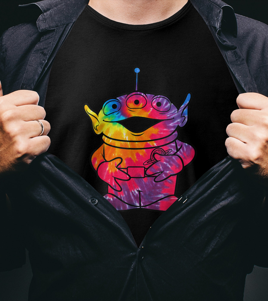 Disney Pixar Toy Story Alien Rainbow Tie Dye T-Shirt