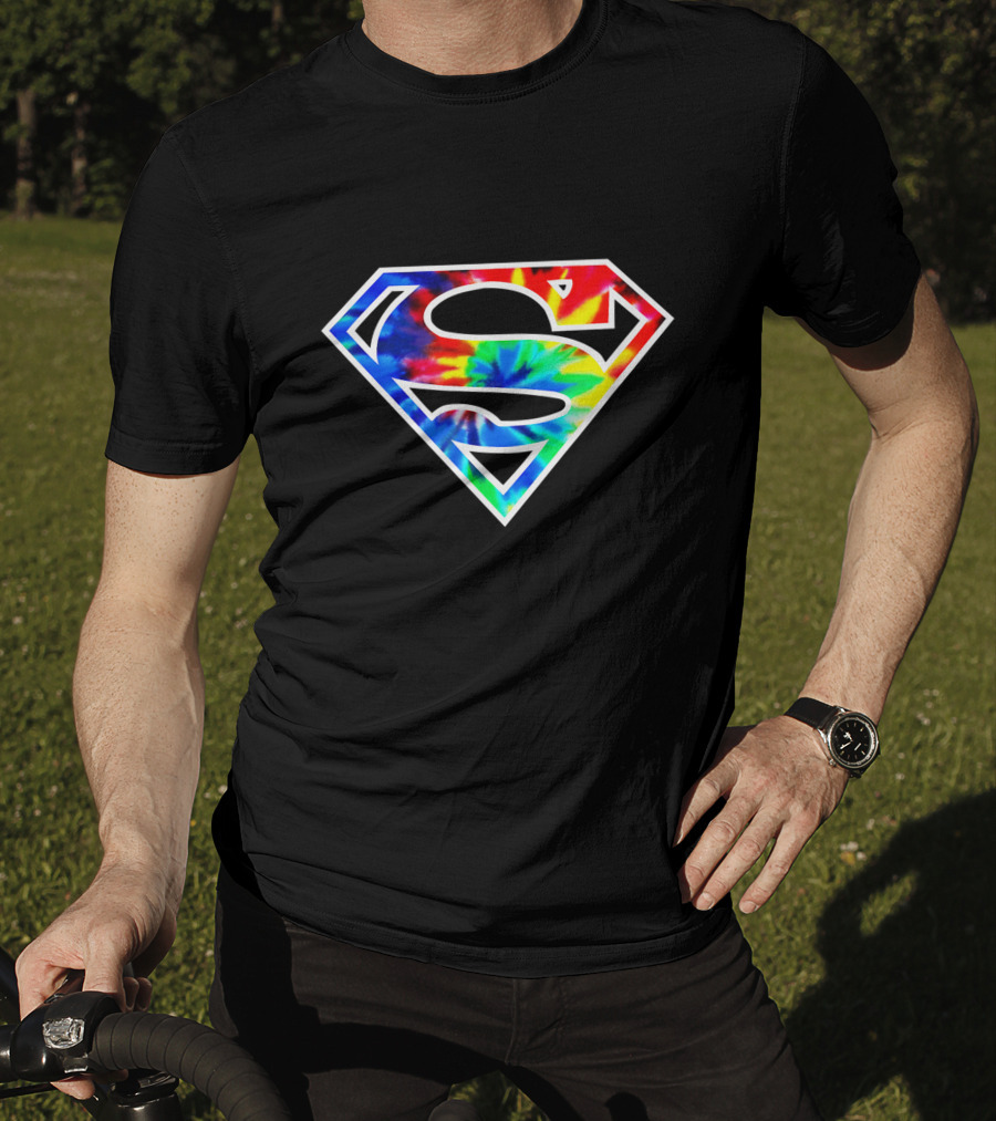 Superman S Tie Dye Emblem T-Shirt