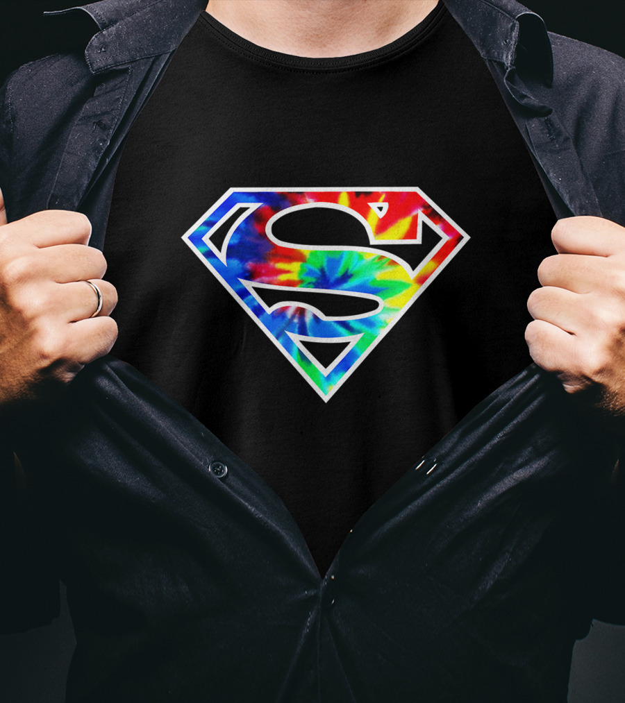Superman S Tie Dye Emblem T-Shirt