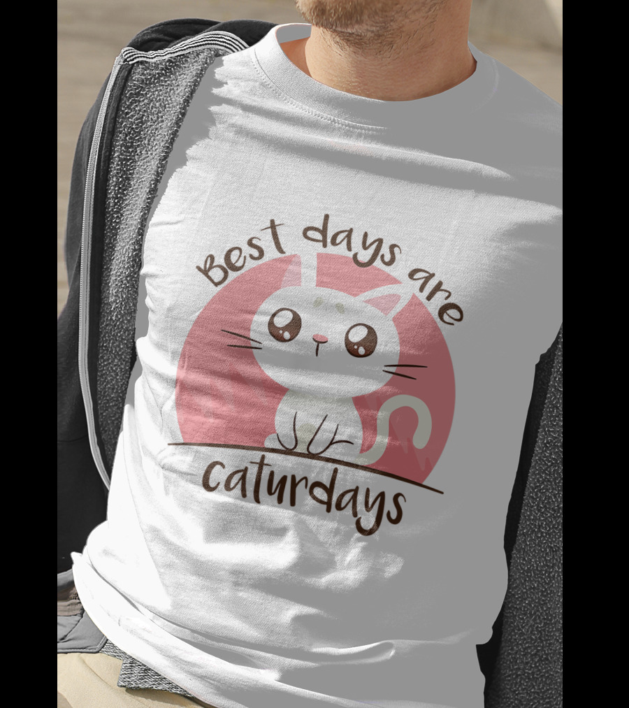 Best Days Are Caturdays Cute Cat For Cat Lover T-Shirt