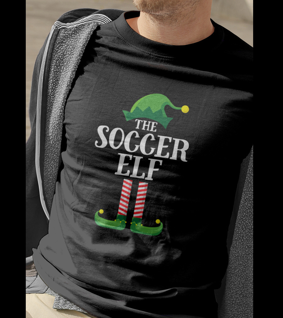 The Soccer Elf Matching Family Group Christmas Party Holiday T-Shirt