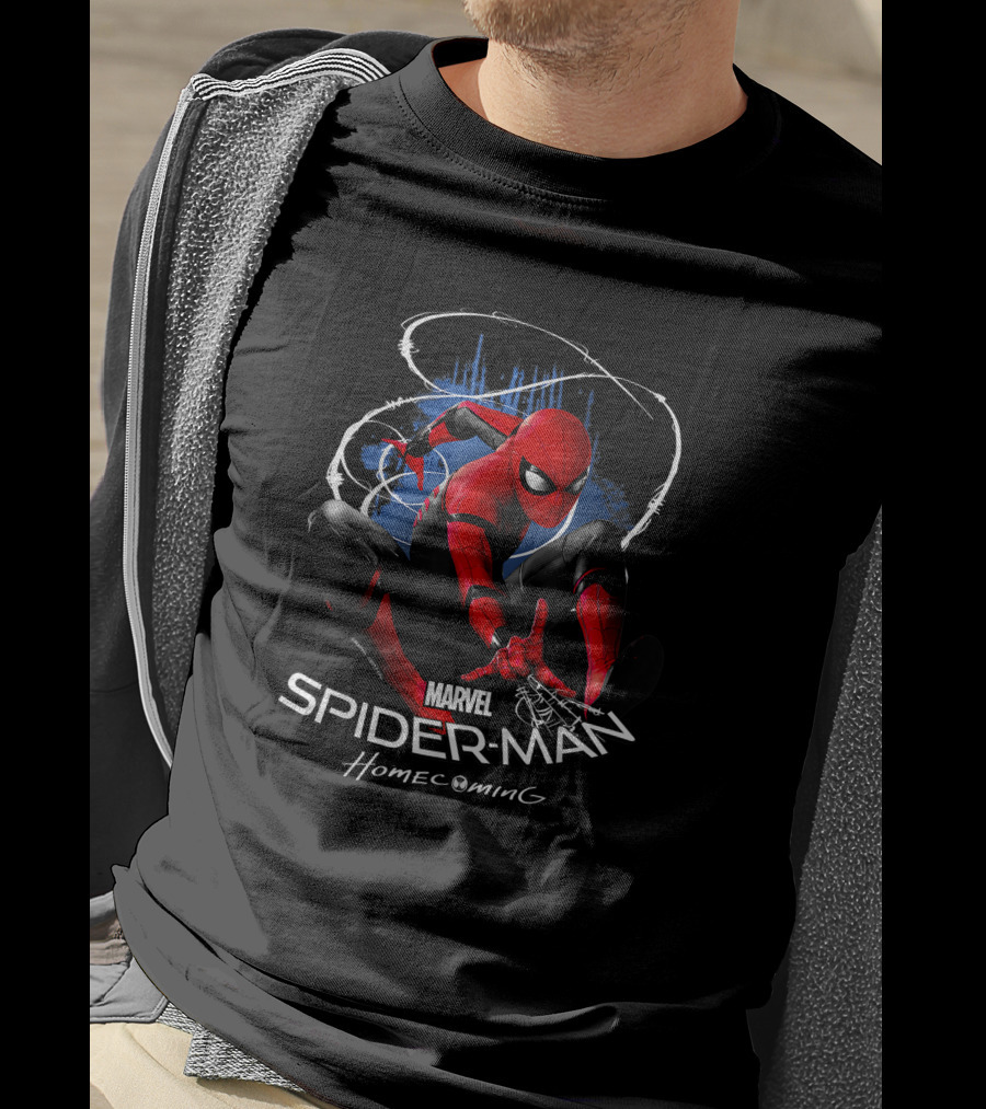 Marvel Spider-Man Homecoming Dynamic Web Swing T-Shirt