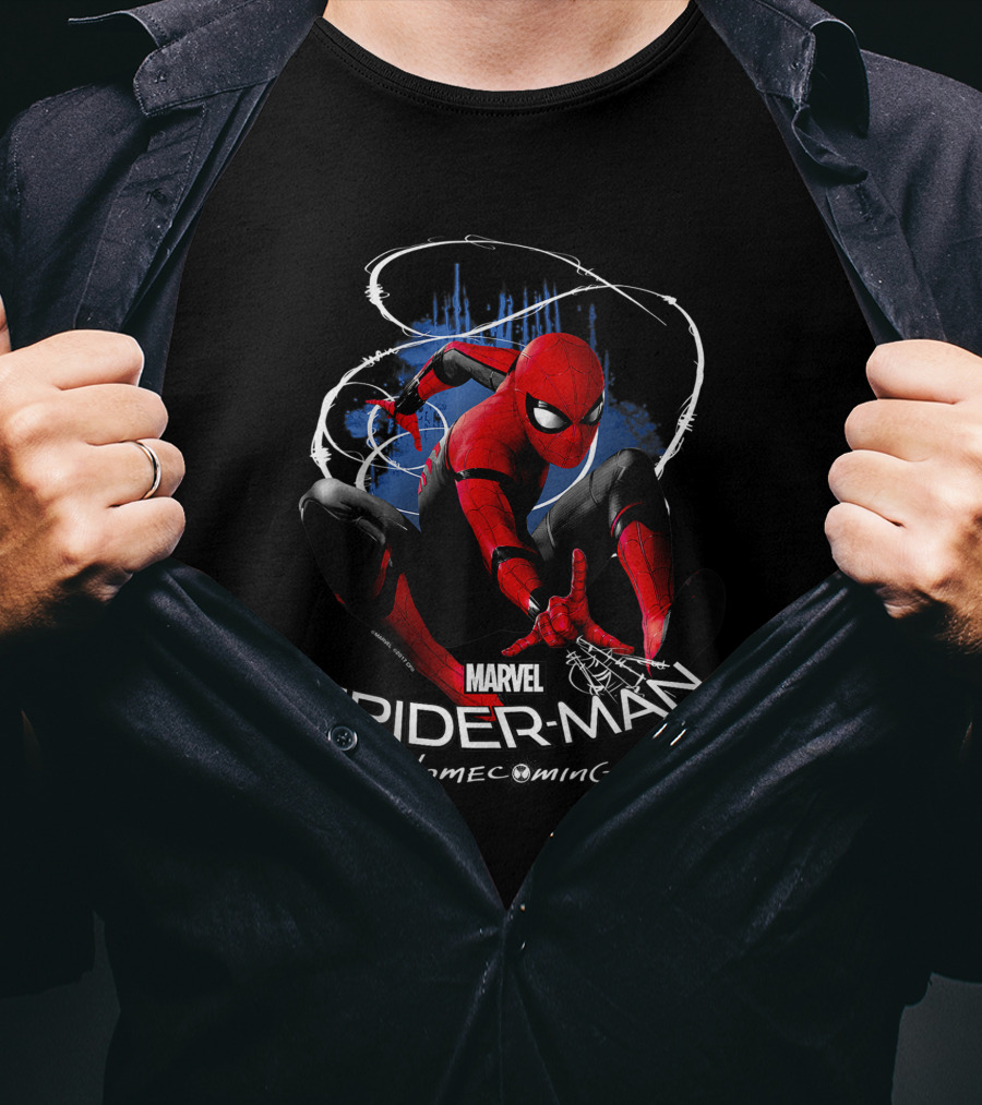 Marvel Spider-Man Homecoming Dynamic Web Swing T-Shirt