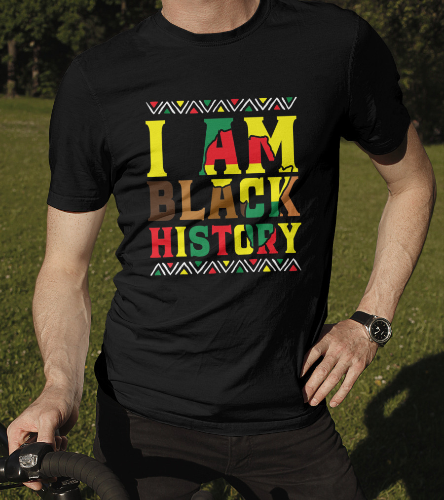 I Am Black History Black History Month Pride African Colors T-Shirt